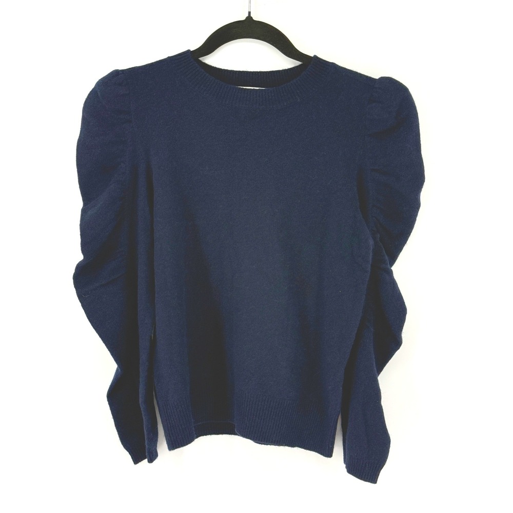 FRAME Women Cashmere Puff Sleeve Victorian Dark Academia Sweater Size S Capsule